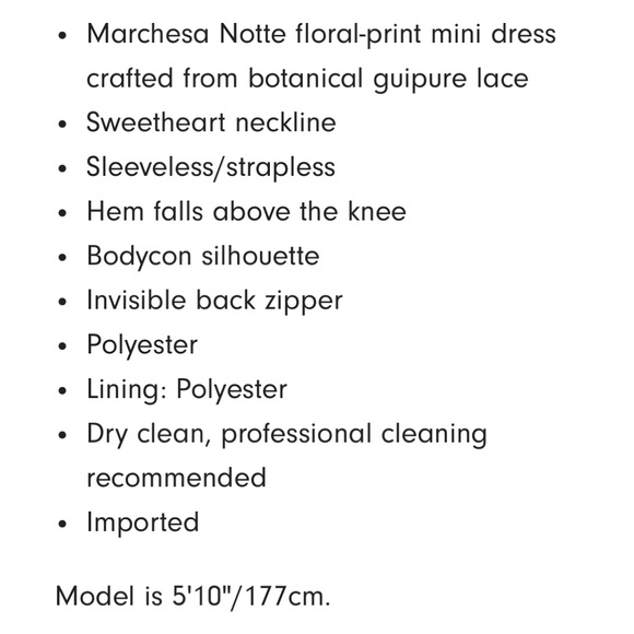 Marchese Notte Floral Print Lace Dress - Picture 8 of 10